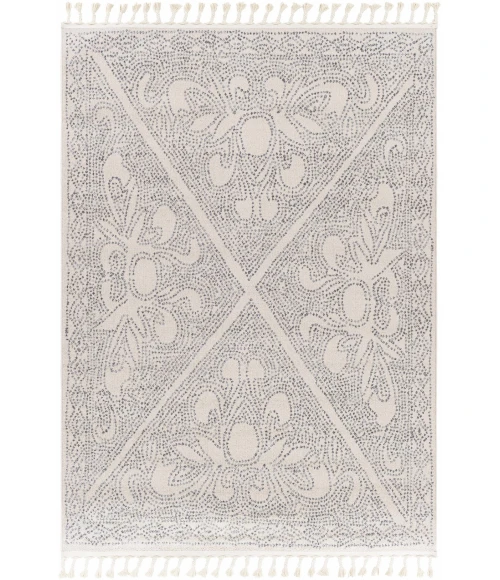 Hauteloom Birdwood White BRDWD 6ft.7in. x 9ft. Rect. Rug