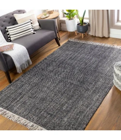 Hauteloom Alamea black KENOR 8ft.10in. x 12ft. Rect. Rug