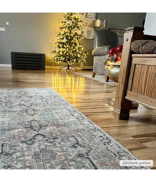 Hauteloom Nisa Seafoam NISA 6ft.7in. x 9ft. Rect. Rug