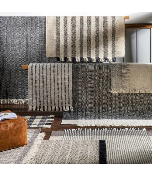 Hauteloom Alamea charcoal YAMAC 2ft. x 3ft. Rect. Rug