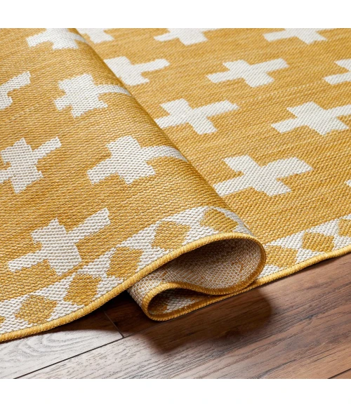 Hauteloom Alamea metallic-gold SLBAKYNA8A7 6ft.7in. x 9ft. Rect. Rug