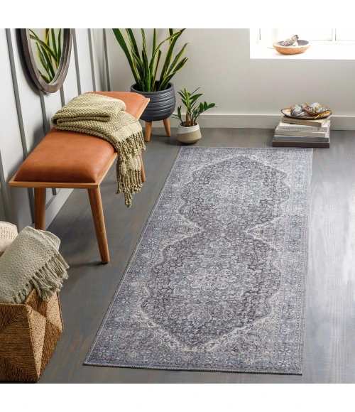 Hauteloom Alamea Charcoal TAVA 2ft.7in. x 10ft. Rect. Rug