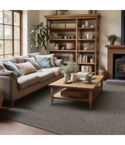 Homespice Decor Ultra Durable Braided Rug Grey Smoke 10in. x 10in. Rect. Rug