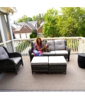Homespice Decor Ultra Durable Braided Rug Brown Biscuit 10in. x 10in. Rect. Rug