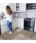 Homespice Decor Ultra Durable Korean Backing Rug Brown Chicory 17.3 x 47in. Rect. Rug