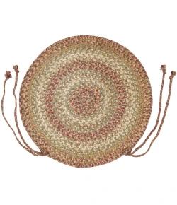 Homespice Decor Jute Braided Accessories Harvest Beige, Tan 240157PS 15 in. X 15 in. Set of 2 Round Rug