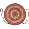 Homespice Decor Jute Braided Accessories Cider Barn Red 240159PS 15 in. X 15 in. Set of 2 Round Rug