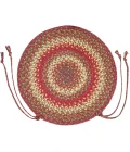 Homespice Decor Jute Braided Accessories Cider Barn Red 240159PS 15 in. X 15 in. Set of 2 Round Rug