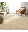 Homespice Decor Farmhouse Natural White & Wheat Mocha Mist 27in. x 45in. Rect. Rug