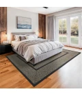 Homespice Decor Jute Braided Rug Black & Tan Manchester 10in. x 10in. Rect. Rug