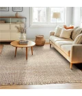 Homespice Decor Farmhouse Grey & Wheat River Rock 5ft. x 7.5ft. Rect. Rug