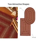Homespice Decor Jute Braided Apple Pie Red 512673 27 in. X 45 in. Rect Rug