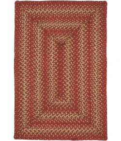 Homespice Decor Jute Braided Apple Pie Red 511676 20 in. X 30 in. Rect Rug