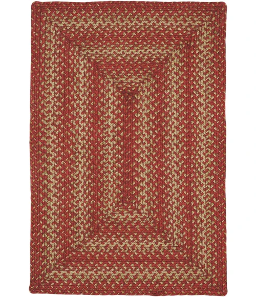 Homespice Decor Jute Braided Apple Pie Red 512673 27 in. X 45 in. Rect Rug