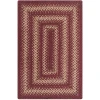 Homespice Decor Jute Braided Rug Burgundy Autumn Maple 2ft. x 3ft. Rect. Rug