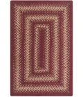 Homespice Decor Jute Braided Rug Burgundy Autumn Maple 4ft. x 6ft. Rect. Rug