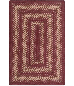 Homespice Decor Jute Braided Rug Burgundy Autumn Maple 4ft. x 6ft. Rect. Rug