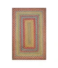 Homespice Decor Jute Braided Azalea Multi 511140 20 in. X 30 in. Rect Rug
