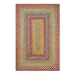 Homespice Decor Jute Braided Azalea Multi 511140 20 in. X 30 in. Rect Rug