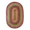 Homespice Decor Jute Braided Azalea Multi 502148 27 in. X 45 in. Oval Rug
