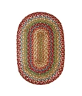 Homespice Decor Jute Braided Azalea Multi 506146 8 ft. X 10 ft. Oval Rug