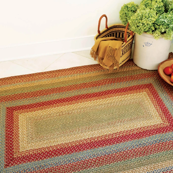 Homespice Decor Jute Braided Azalea Multi 516145 8 ft. X 10 ft. Rect Rug