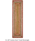 Homespice Decor Jute Braided Accessories Azalea Multi 240113PS 8 in. X 28 in. Set of 2 Rect Rug