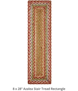 Homespice Decor Jute Braided Accessories Azalea Multi 240113PS 8 in. X 28 in. Set of 2 Rect Rug