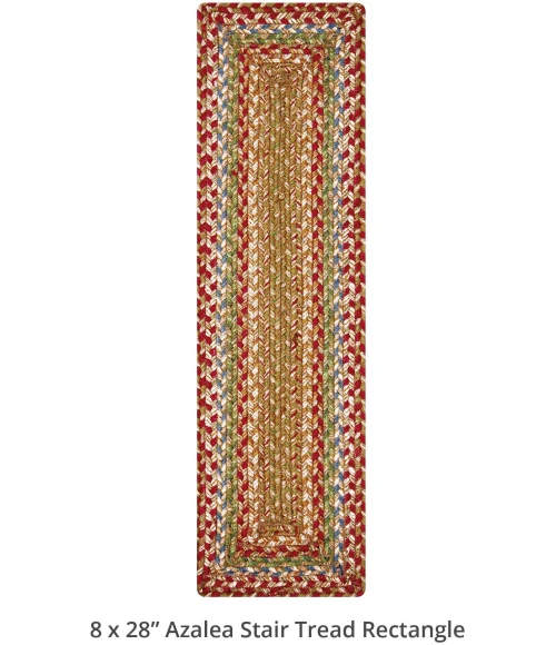 Homespice Decor Jute Braided Accessories Azalea Multi 240113PS 8 in. X 28 in. Set of 2 Rect Rug