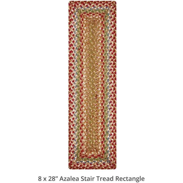 Homespice Decor Jute Braided Accessories Azalea Multi 240145PS 8 in. X 28 in. Set of 13 Rect Rug