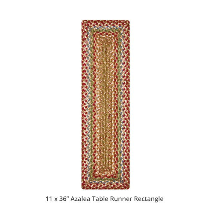 Homespice Decor Jute Braided Accessories Azalea Multi 572141 11 in. X 36 in. Rect Rug