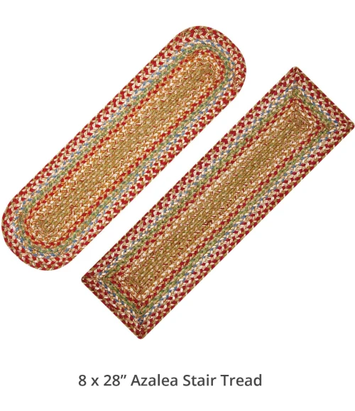 Homespice Decor Jute Braided Accessories Azalea Multi 240129PS 8 in. X 28 in. Set of 13 Oval Rug