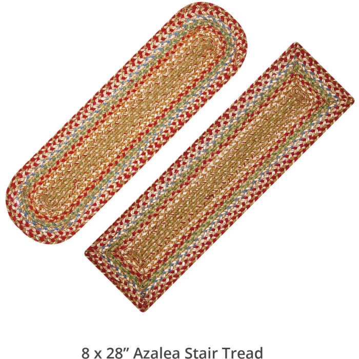 Homespice Decor Jute Braided Accessories Azalea Multi 240129PS 8 in. X 28 in. Set of 13 Oval Rug