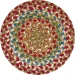 Homespice Decor Jute Braided Accessories Azalea Multi 240021PS 8 in. Set of 3 Round Rug