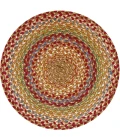 Homespice Decor Jute Braided Accessories Azalea Multi 240039PS 15 in. Set of 2 Round Rug