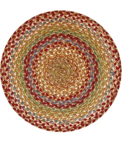 Homespice Decor Jute Braided Accessories Azalea Multi 240039PS 15 in. Set of 2 Round Rug