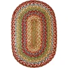 Homespice Decor Jute Braided Accessories Azalea Multi 240053PS 13 in. X 19 in. Set of 4 Oval Rug
