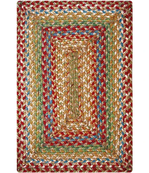 Homespice Decor Jute Braided Accessories Azalea Multi 240069PS 13 in. X 19 in. Set of 4 Rect Rug
