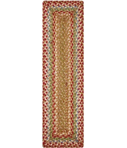 Homespice Decor Jute Braided Accessories Azalea Multi 240113PS 8 in. X 28 in. Set of 2 Rect Rug