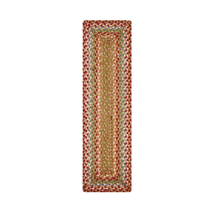 Homespice Decor Jute Braided Accessories Azalea Multi 572141 11 in. X 36 in. Rect Rug