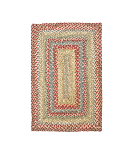 Homespice Decor Jute Braided Azalea Multi 516145 8 ft. X 10 ft. Rect Rug