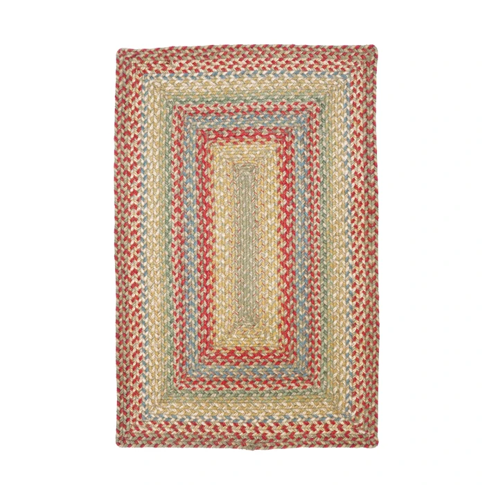 Homespice Decor Jute Braided Azalea Multi 516145 8 ft. X 10 ft. Rect Rug