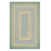 Homespice Decor Cotton Braided Baja Blue 414281 5 ft. X 8 ft. Rect Rug