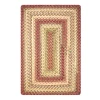 Homespice Decor Ultra Durable Braided Barcelona Red 322159 20 in. X 30 in. Rect Rug