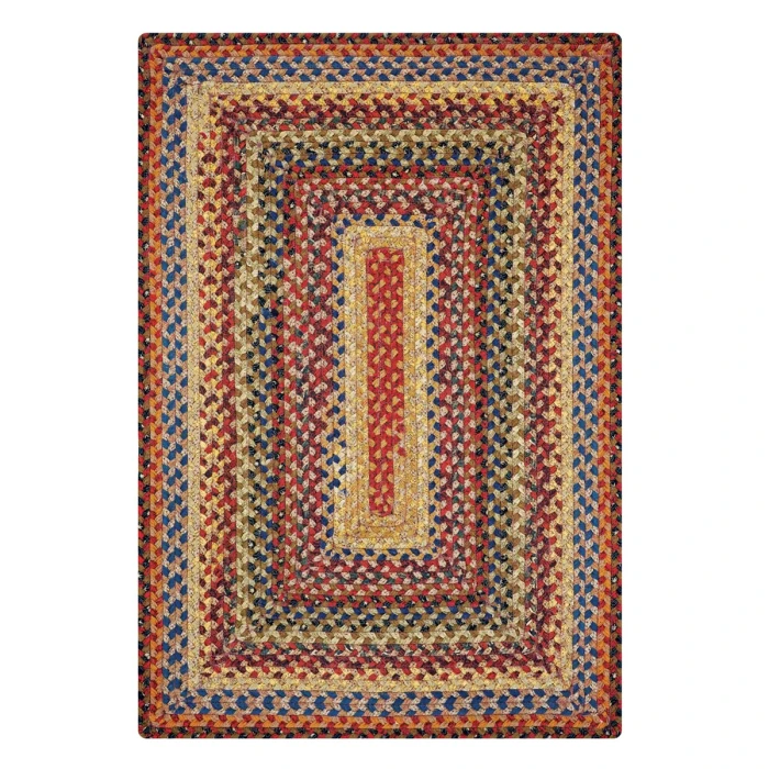Homespice Decor Cotton Braided Biscotti Brown 410245 27 in. X 45 in. Rect Rug