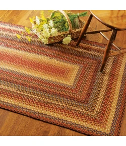 Homespice Decor Cotton Braided Biscotti Brown 405241 6 ft. X 9 ft. Oval Rug