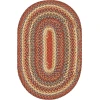 Homespice Decor Cotton Braided Biscotti Brown 403247 4 ft. X 6 ft. Oval Rug