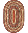 Homespice Decor Cotton Braided Biscotti Brown 405241 6 ft. X 9 ft. Oval Rug