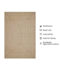 Homespice Decor Ultra Durable Braided Biscuit Tan 313676 4 ft. X 6 ft. Rect Rug