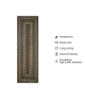 Homespice Decor Ultra Durable Braided Black Forest Black 329028 22 in. X 72 in. Rect Rug